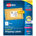 Laser Label, 4 in Label W, 3 1/3 in Label H, 6 Labels per Sheet White