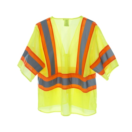 Safety Vest, Lime Mesh, Type R, Class 3
