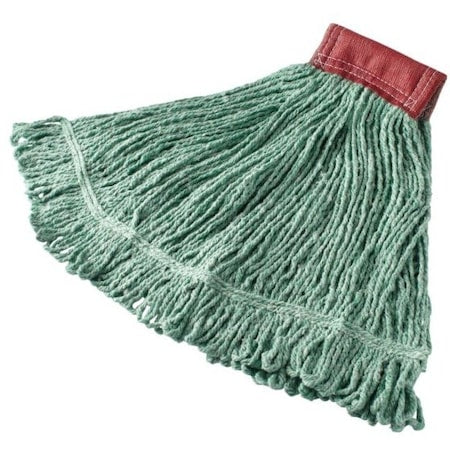 5in String Wet Mop, 22oz Dry Wt, Side Gate Connect, Loop-End, Green, Cotton/Synthetic, FGD25306GR00