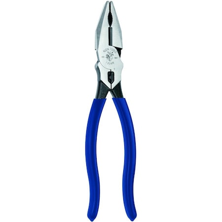 8 5/8 in Linemans Plier High Leverage w/ Wire Crimper, Steel