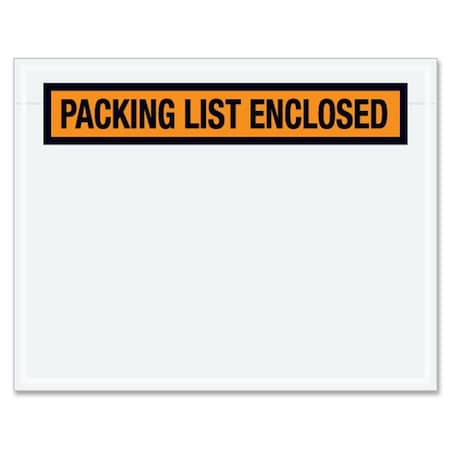 Packing List Envelopes, Orange, PK1000