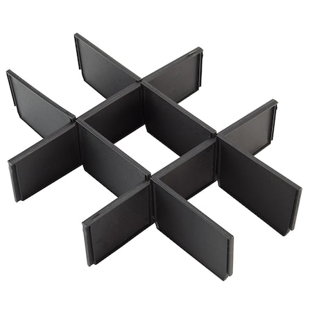 Packout Drawer Divider Kit for 3 Drawer Tool Box, Plastic, 12-1/2 in L x 16-5/16 in W x 3 in H