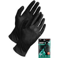 DENY, Disposable Gloves, Nitrile, Powder-Free, L, 10 PK, Black