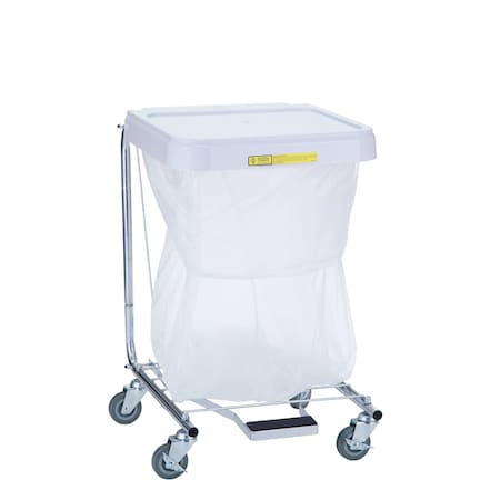 Single Medium Duty Hamper with Foot Pedal, 28" High