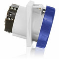 Pin & Sleeve Receptacle, 125 A, 200/250V AC, 2 Pole, Blue