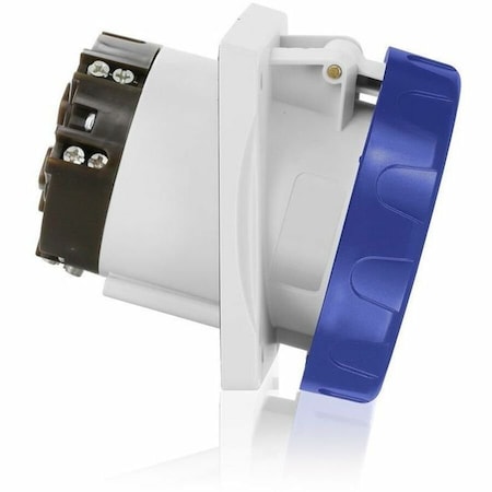 Pin & Sleeve Receptacle, 125 A, 200/250V AC, 2 Pole, Blue