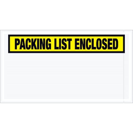 Packing List Envelopes, Yellow, PK1000