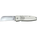 Lightweight Lockback Knife 2-1/2-Inch Coping Blade, Silver Handle