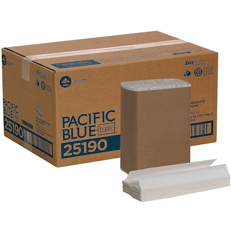 Pacific Blue Basic®, C-Fold Paper Towels By Gp Pro (Georgia-Pacific), White, 2, 400 Towels Per Case