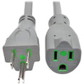 Hospital Medical Power Extension Cord 5-15P 5-15R 13A Gray 6FT