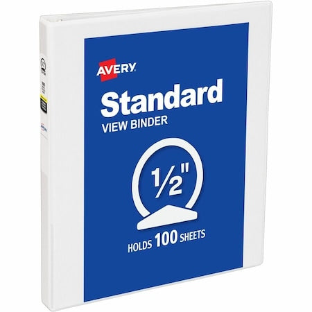 Economy View 3 Ring Binder, 0.5 in Round