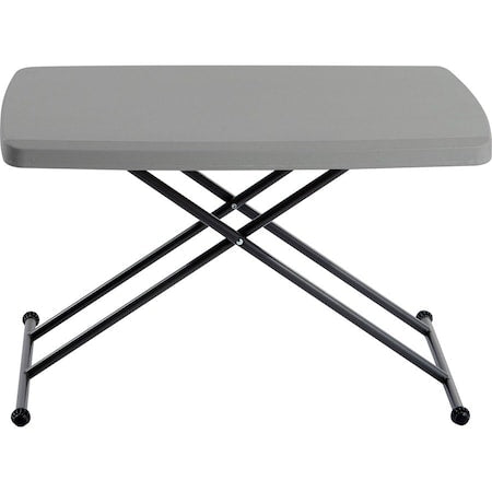 IndestrucTable Classic Personal Folding Table, Charcoal Top and Frame, 20 in W x 30 in L x 29 in H