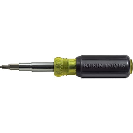 Multi-Bit Screwdriver / Nut Driver, 11-in-1, 8 Tips (Phillips, Slotted, Torx, Square), Cushion Grip
