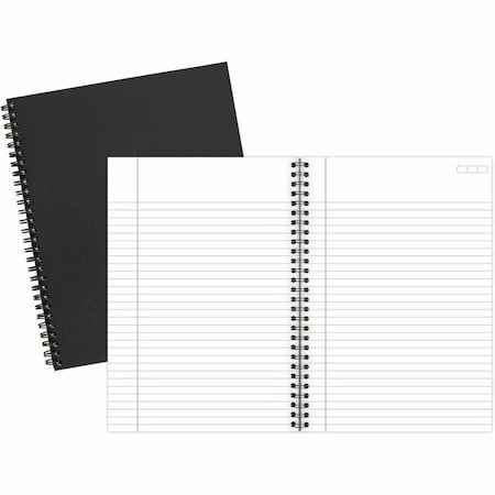 Wirebound Bus Notebook, Black, 9.5X6, 80CT