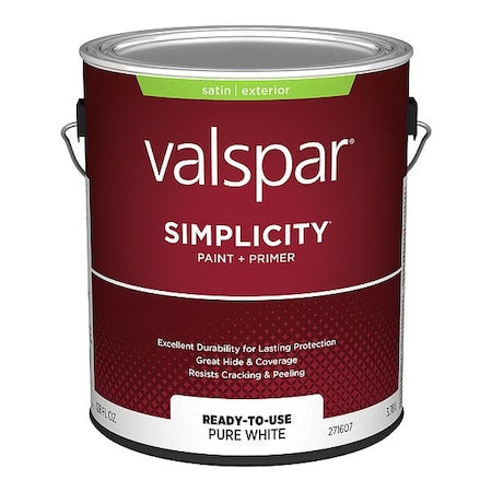 Interior Paint, Water, 1 gal, Satin