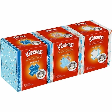 Kleenex Anti-Viral, 3 Ply Facial Tissue, 55 Sheets per Box, 12PK