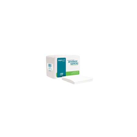 Beverage Napkin White, 9inx9in, PK4000