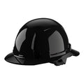 BOLT Black Full Brim Hard Hat w/4pt Ratcheting Suspension - Type 1, Class E