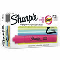 Smear Guard Highlighter, Chisel Tip Fluorescent Pink PK12