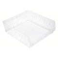 Economy nesting shelf bin, Plastic, Clear, 6 in H, 16 1/2 in W, 17 7/8 in L