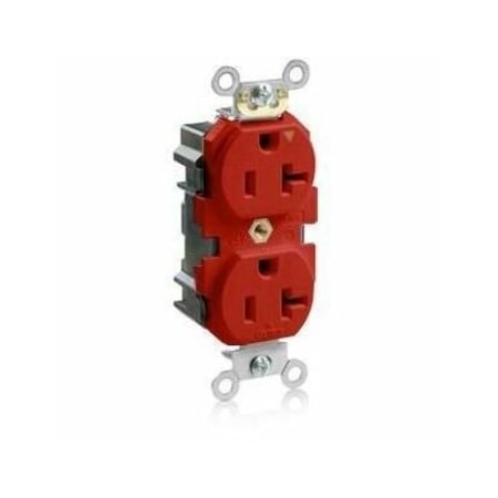 Straight Blade Receptacle, 5-20R, 20 A, 125V AC, Flush Mount, Isolated Ground
