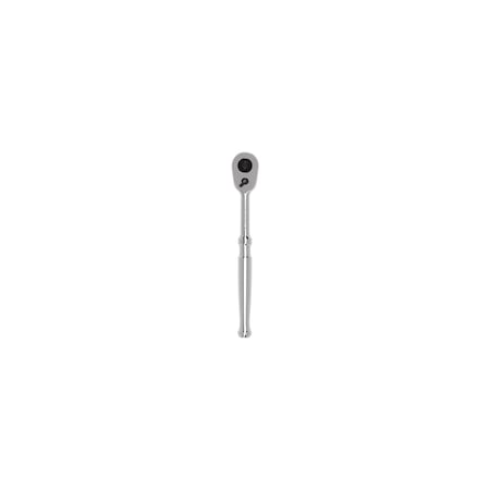 3/8 in Drive 90 Geared Teeth Pear Quick-Release Ratchet, Polished