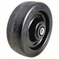 Caster Wheel, 6"dia, 1, 600 lb, Black