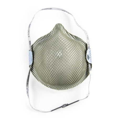 Disposable Respirator, N95, Dura-Mesh, Non-Adj. Handy Strap, Molded Nose Bridge, Universal, PK 15
