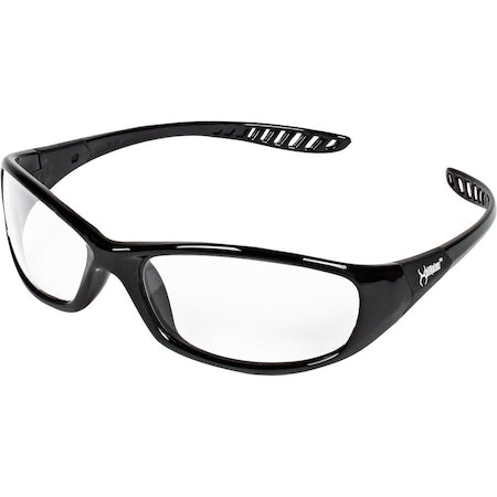 V40 HellRaiser, Safety Glasses, Anti-Scratch, Clear Lens, Black Frame, Full-Frame
