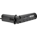 Power Strip, Surge, USB, 5-15R, 5-15P, 6 ft., Black