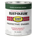 Interior/Exterior Paint, Gloss, Oil Base, Hunter Green, 1 qt
