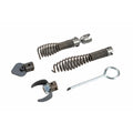 Drain Cleaning Tool Set: 2 Augers, 2 Cutters, Steel