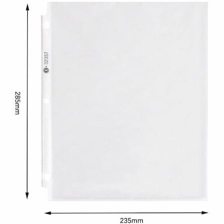 Sheet Protector, Clear, Polypropylene, PK4