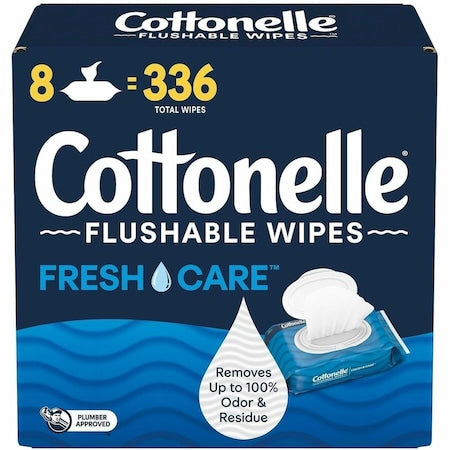 Body Wipes, FreshCare, 7.25 x 5 in Wipe, Soft Pack, 8 PK