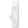 Hook, White, Plastic, 1 in D, PK37