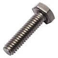 Grade 2, 1/4"-20 Hex Head Cap Screw, Plain Grade 2 Titanium, 1 in L
