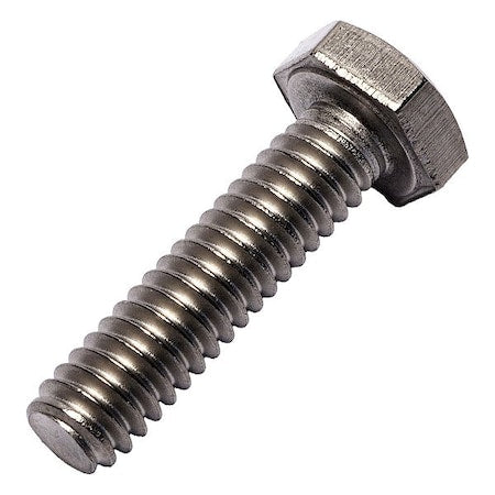 Grade 2, 1/4"-20 Hex Head Cap Screw, Plain Grade 2 Titanium, 1 in L