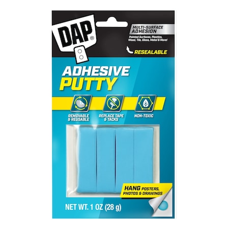 Adhesive Putty, 1 oz Container Size, Bag, RapidFuse, Blue