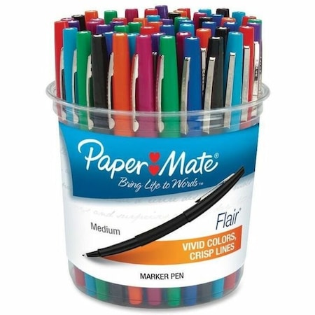 Pen, Assorted, Non-Erasable, Felt-Tip, PK48