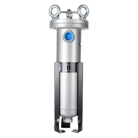 Bag Filter Housing, 14 in H, 5 in Dia