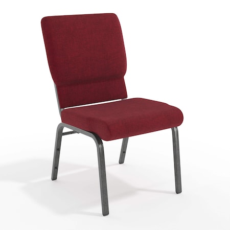 Red Fabric Church Chair, PK4