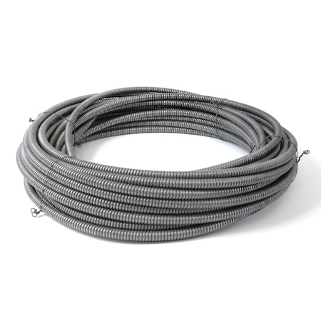 Drain Cleaning Cable, 5/8 in Dia, 100 ft L