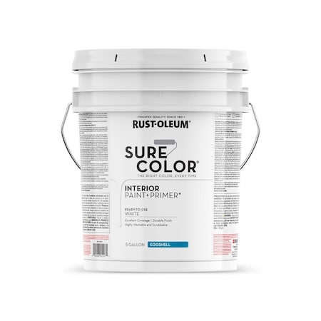 Interior Paint, White, 5 gal