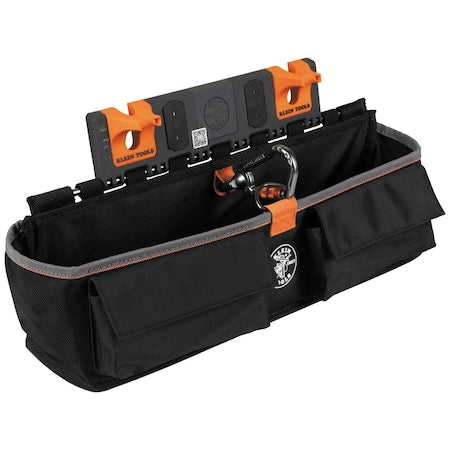 Large Pouch, Blk/Gry/Org, Plastic, 1PK