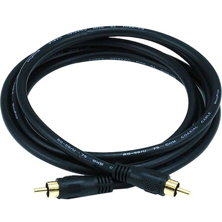 A/V Cable, RCA Coaxial M/M, 6ft