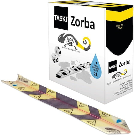 Sorbent Roll, 67 5/8 oz, 4 1/8 in x 100 ft, Universal, Black, Yellow, Polypropylene