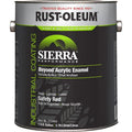 Interior/Exterior Paint, Glossy, Water Base, Safety Red, 1 gal