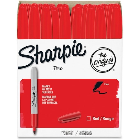 Permanent Marker, Fine Tip, Capped, 36 PK
