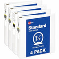 Economy View 3 Ring Binders, 1.5 in, PK4