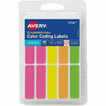 Removable Color-Coding Labels, Re, PK180